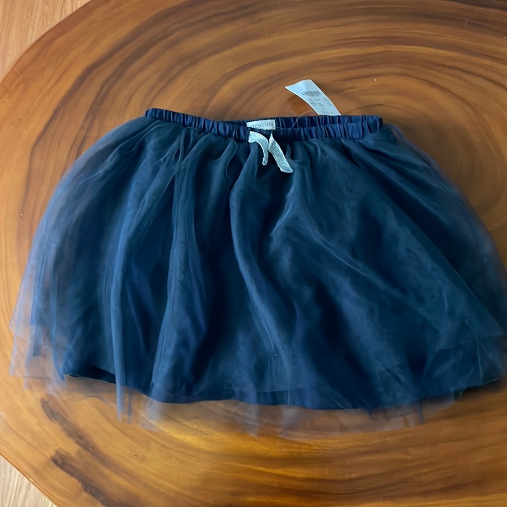 Navy tulle skirt